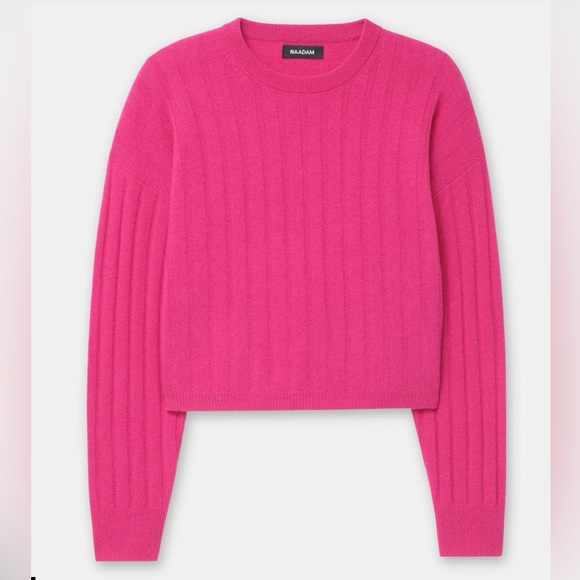 🌺 NAADAM Cashmere Cropped Sweater - Picture 1 of 9